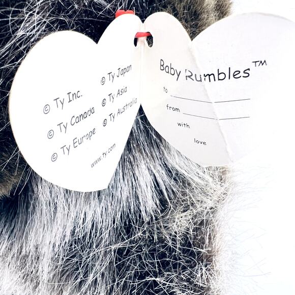 Ty Baby Rumbles Gorilla Plush Stuffed Animal Collect RARE Realistic Retired VTG - Picture 3 of 9